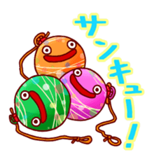 Everyday of japanese water balloon. 2 sticker #12263576