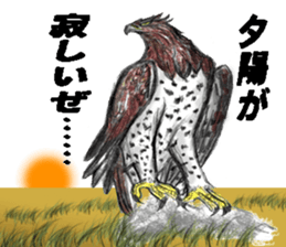 Martial eagle sticker #12264238