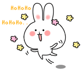 cute rabbits(white and brown) sticker #12264868