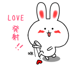 cute rabbits(white and brown) sticker #12264881