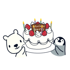 polar bear with penguin