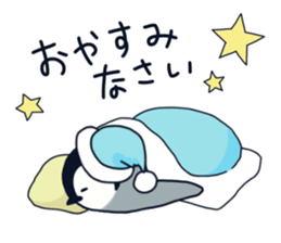 polar bear with penguin sticker #12265215
