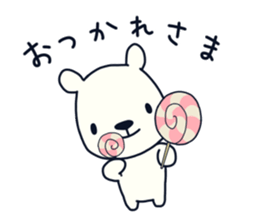 polar bear with penguin sticker #12265217