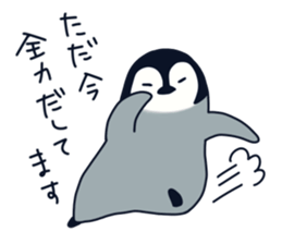 polar bear with penguin sticker #12265218