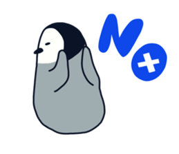 polar bear with penguin sticker #12265223