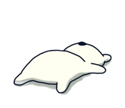 polar bear with penguin sticker #12265240