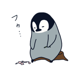 polar bear with penguin sticker #12265245