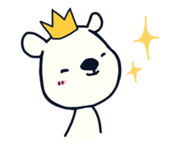 polar bear with penguin sticker #12265250