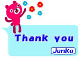 "Junko" only name Sticker [Thank you]ver sticker #12265335