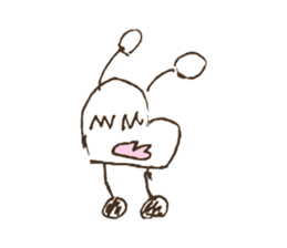 The Author's handwritten sticker. sticker #12265514