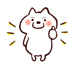 Cute white dogs sticker #12265659