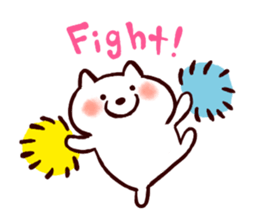 Cute white dogs sticker #12265665