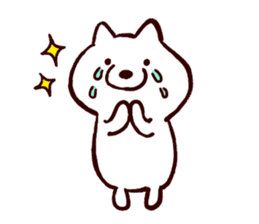 Cute white dogs sticker #12265668