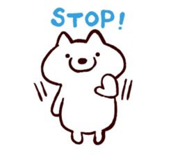 Cute white dogs sticker #12265686