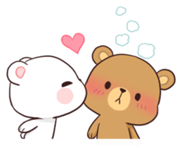 Bear Couple : Milk & Mocha sticker #12265820