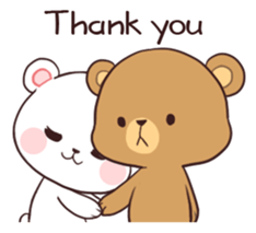 Bear Couple : Milk & Mocha sticker #12265830