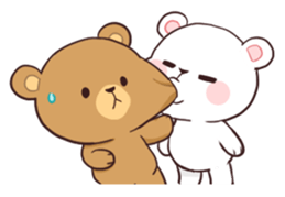 Bear Couple : Milk & Mocha sticker #12265835