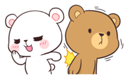 Bear Couple : Milk & Mocha sticker #12265836