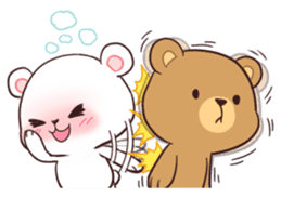 Bear Couple : Milk & Mocha sticker #12265837