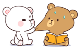 Bear Couple : Milk & Mocha sticker #12265840
