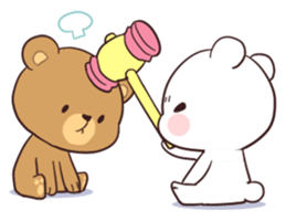 Bear Couple : Milk & Mocha sticker #12265842