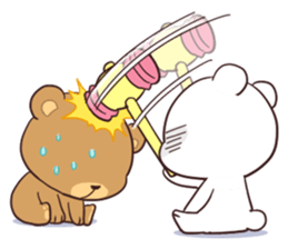 Bear Couple : Milk & Mocha sticker #12265843