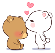 Bear Couple : Milk & Mocha sticker #12265851