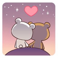 Bear Couple : Milk & Mocha sticker #12265853
