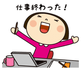 Cute Japanease girl sticker #12266272