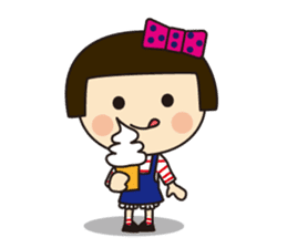 Cute Japanease girl sticker #12266277
