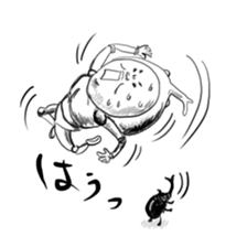 I'm a beetle. Nice to meet you. sticker #12266300