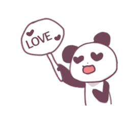cute panda* sticker #12266405