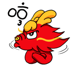 Chaos dragon balls sticker #12266478