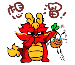 Chaos dragon balls sticker #12266511
