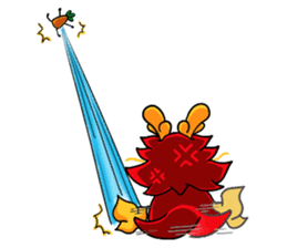 Chaos dragon balls sticker #12266514