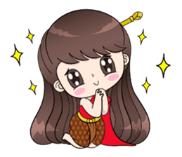 Boobib Retro Girl sticker #12266694