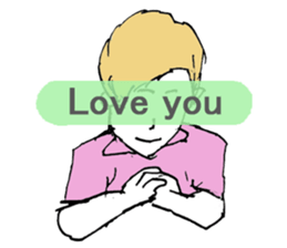 LOVE STORY English ver. sticker #12268481