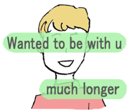 LOVE STORY English ver. sticker #12268488