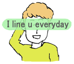 LOVE STORY English ver. sticker #12268491