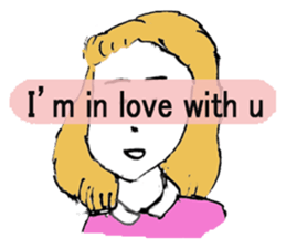 LOVE STORY English ver. sticker #12268498