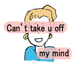 LOVE STORY English ver. sticker #12268517