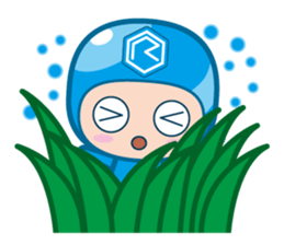 Blue and Green and White Fairies sticker #12269286