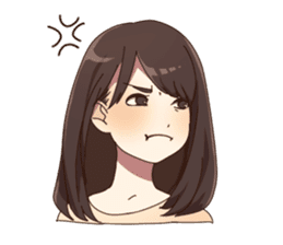 Cute pajamas girl Sticker sticker #12269679