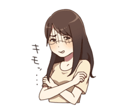 Cute pajamas girl Sticker sticker #12269686