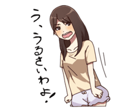 Cute pajamas girl Sticker sticker #12269688