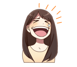 Cute pajamas girl Sticker sticker #12269694