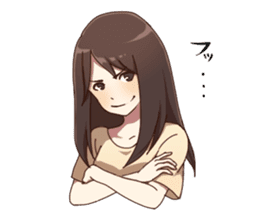 Cute pajamas girl Sticker sticker #12269695