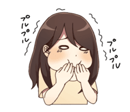 Cute pajamas girl Sticker sticker #12269696