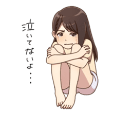 Cute pajamas girl Sticker sticker #12269708