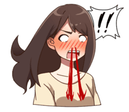 Cute pajamas girl Sticker sticker #12269711